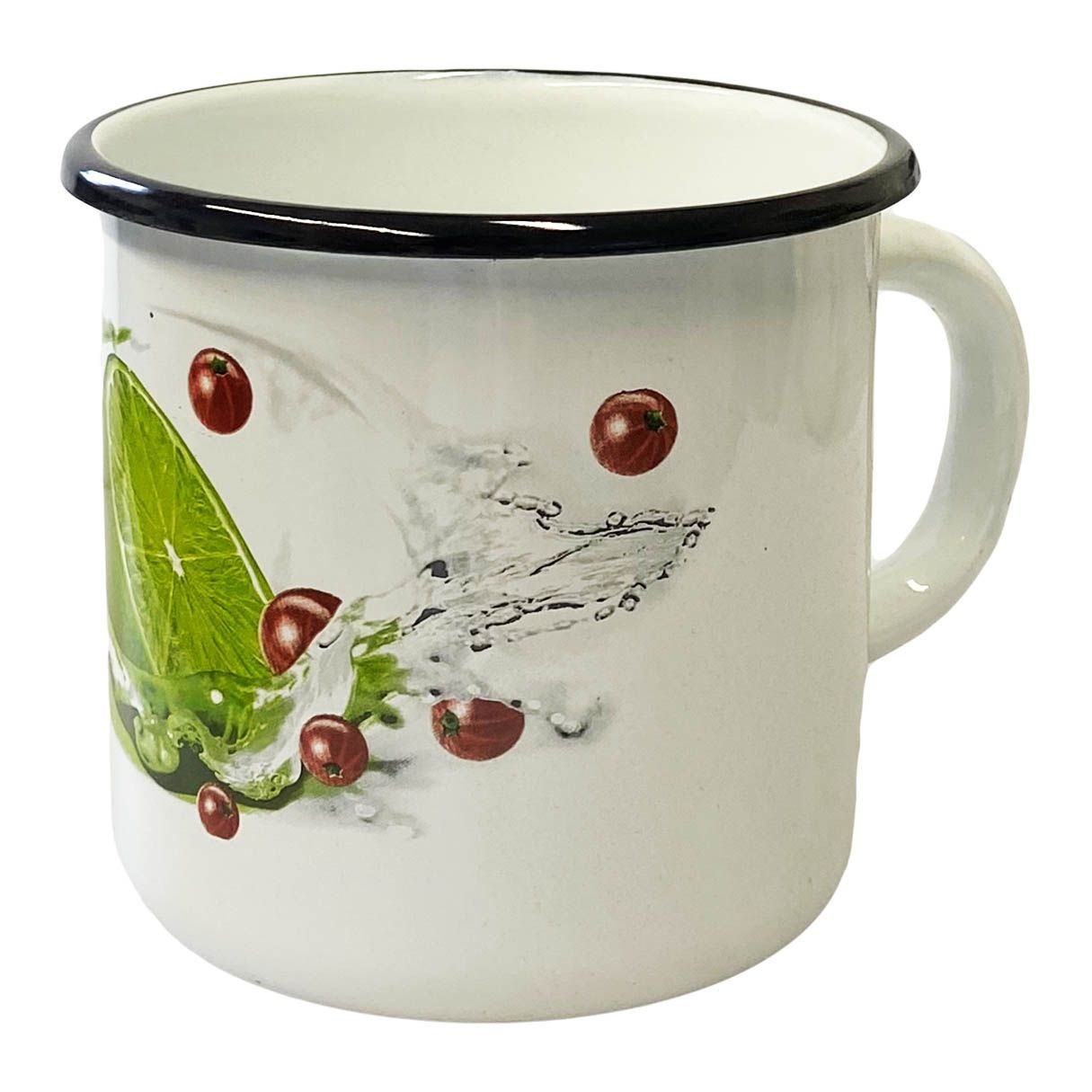 Becher "Limette", emailliert, 1,0 L