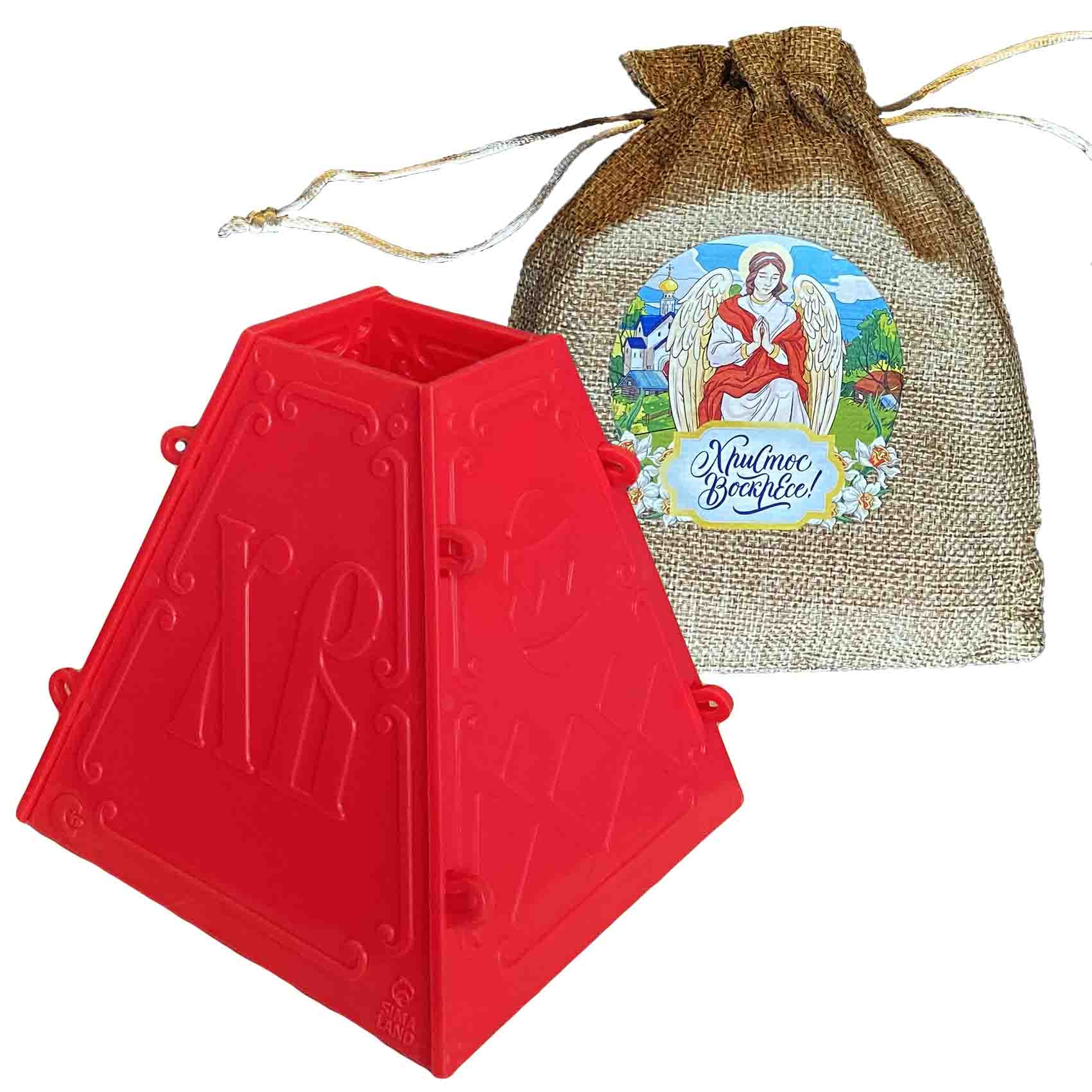 Plastikform für Quark-Oster-Kuchen mit Tüte "Angel", 11x11,5 cm