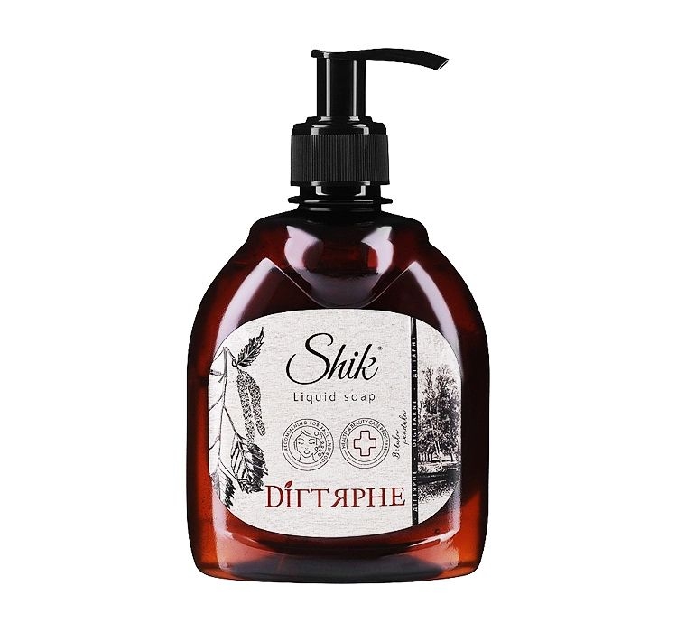 Flüssigseife "Shik" "Degtjarnoe", mit Spenderflasche, 300 g
