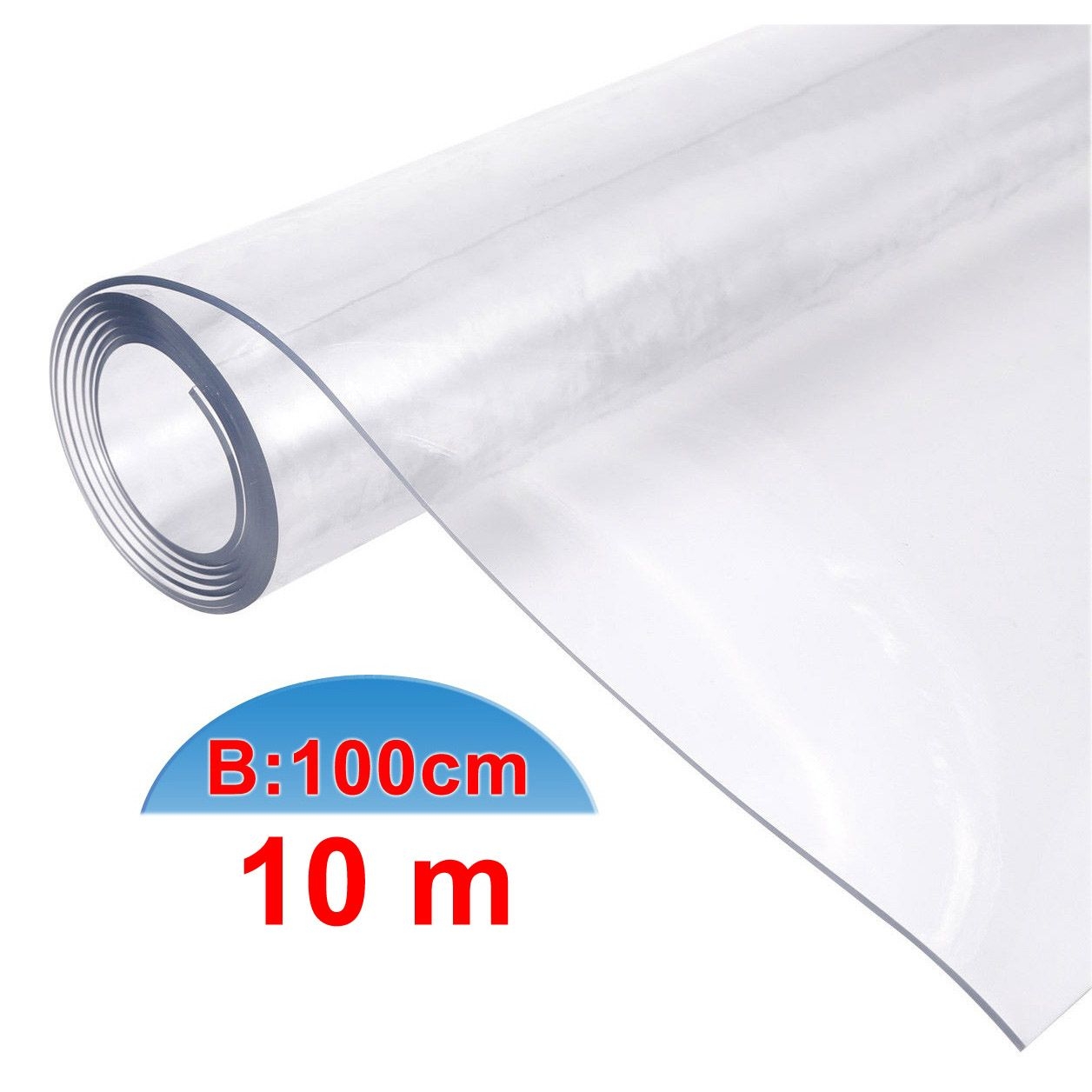 Tischdecke PVC "Crystal", transparent, 100cm/10m