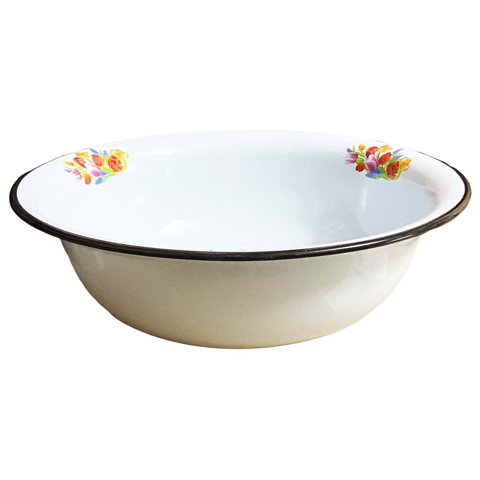 Таз, эмалированный, "Весенний букет", 9,0 л