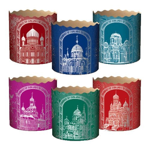 Backform für Osterkuchen "Silberne Kupola", 250 g, 90x85 mm