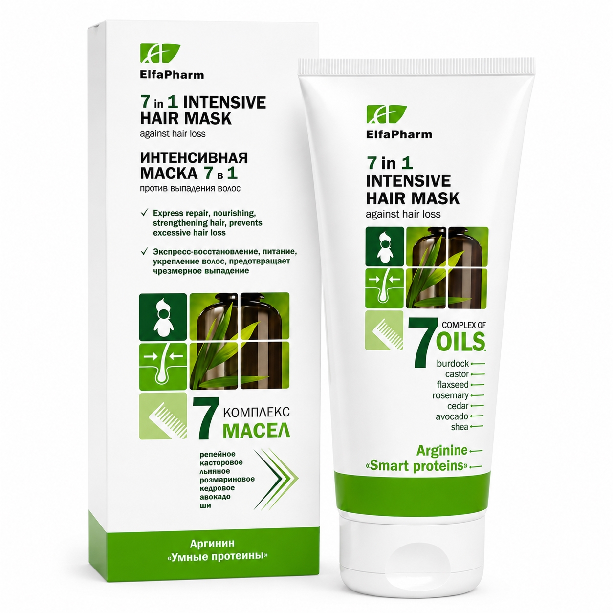 "Elfa Pharm" Intensive Haarmaske 7 in 1 gegen Haarausfall, 200 ml