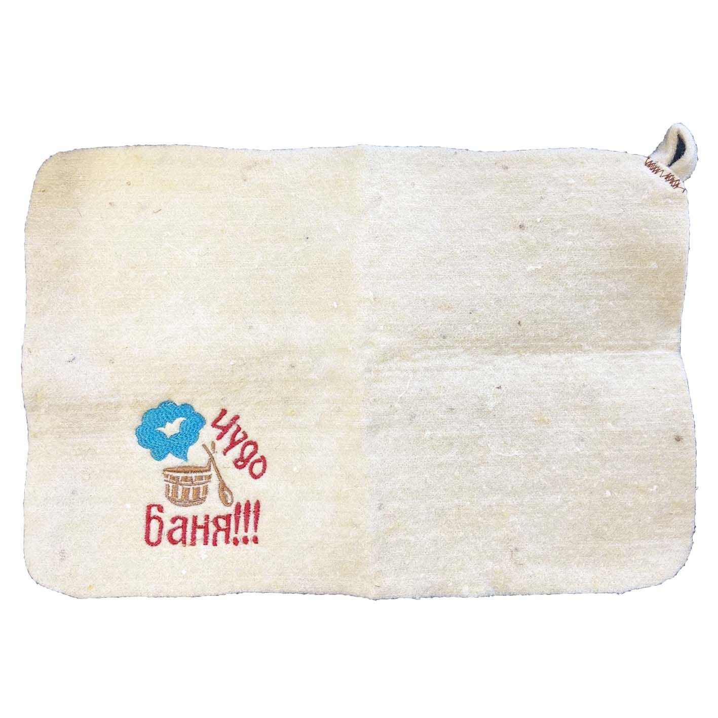Filzteppich für Sauna "Чудо баня", 50x33 cm