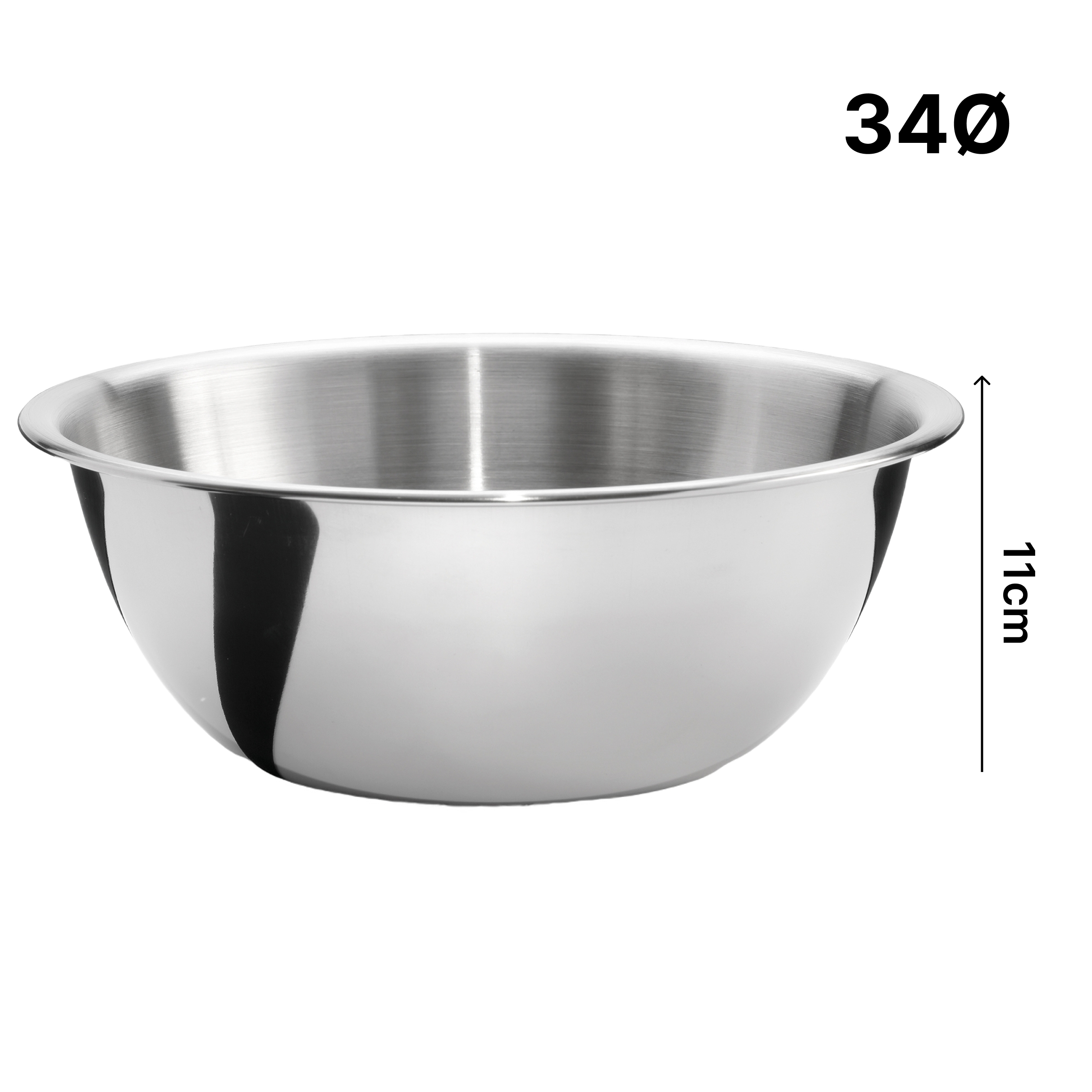 Matte Schüssel, Ø34 cm, 5L