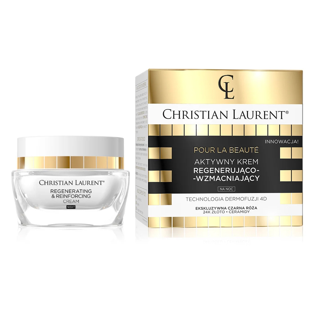 Christian Laurent, Pour La Beaute Aktive, regenerierende und stärkende Nachtcreme, 50 ml