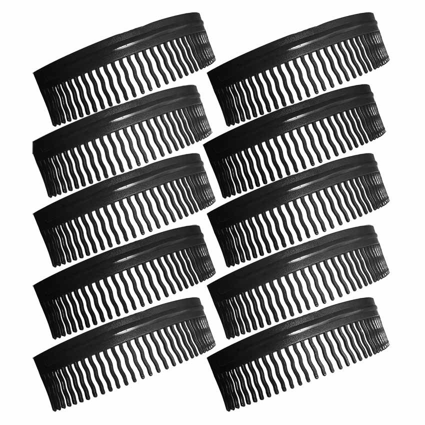 Kamm schwarz, Set aus 10 St.