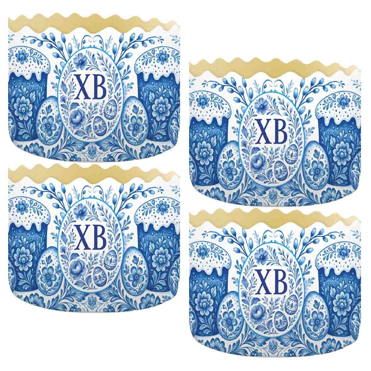 Backform für Osterkuchen "Gzhel, ХВ", 500 g, 130х85 mm (16)