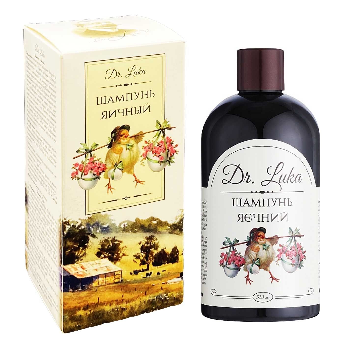 Shampoo "Dr. Luka", "Ei" für normales Haar, 330 ml