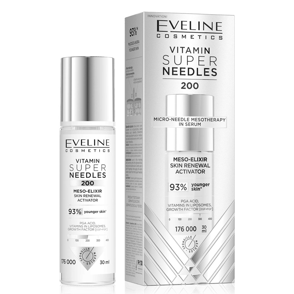Eveline - "Vitamin Super Needles 200" Meso-Elixier Hautregenerations-Aktivator, 30 ml
