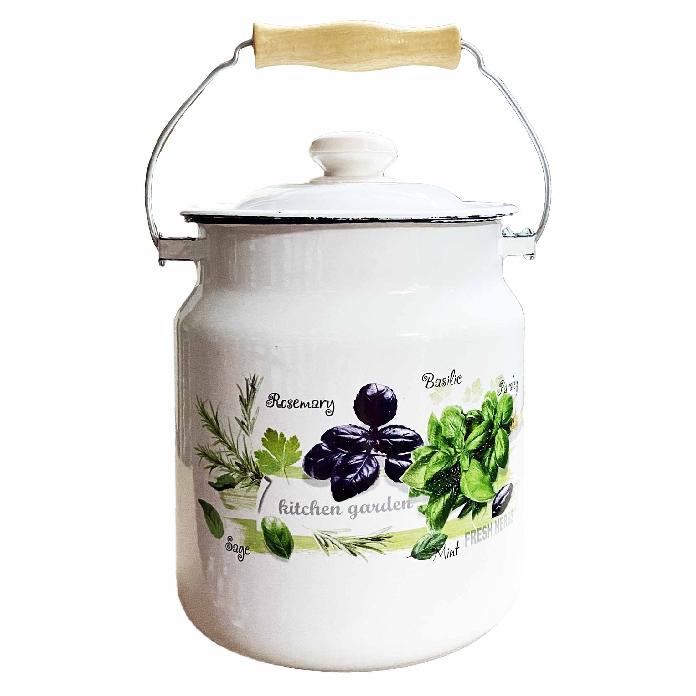 Transportkanne, emailliert, 3,5 L "Friesches Grün"