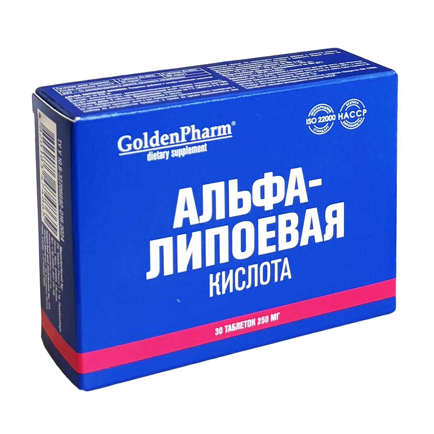 "Golden Pharm" - Альфа-липоевая кислота, 30 табл.