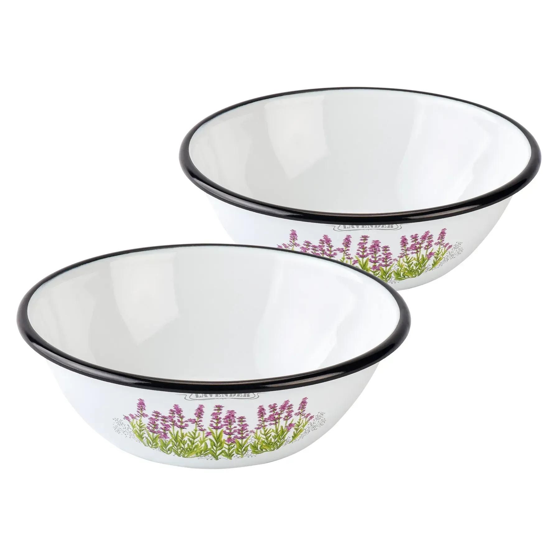 Schüssel emailliert, 0,6 L "Lavender"