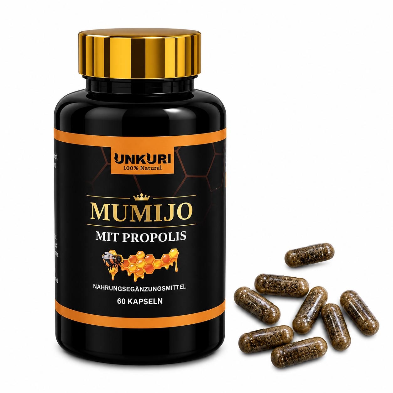 Mumijo mit Propolis, 60 Kapseln in Dose