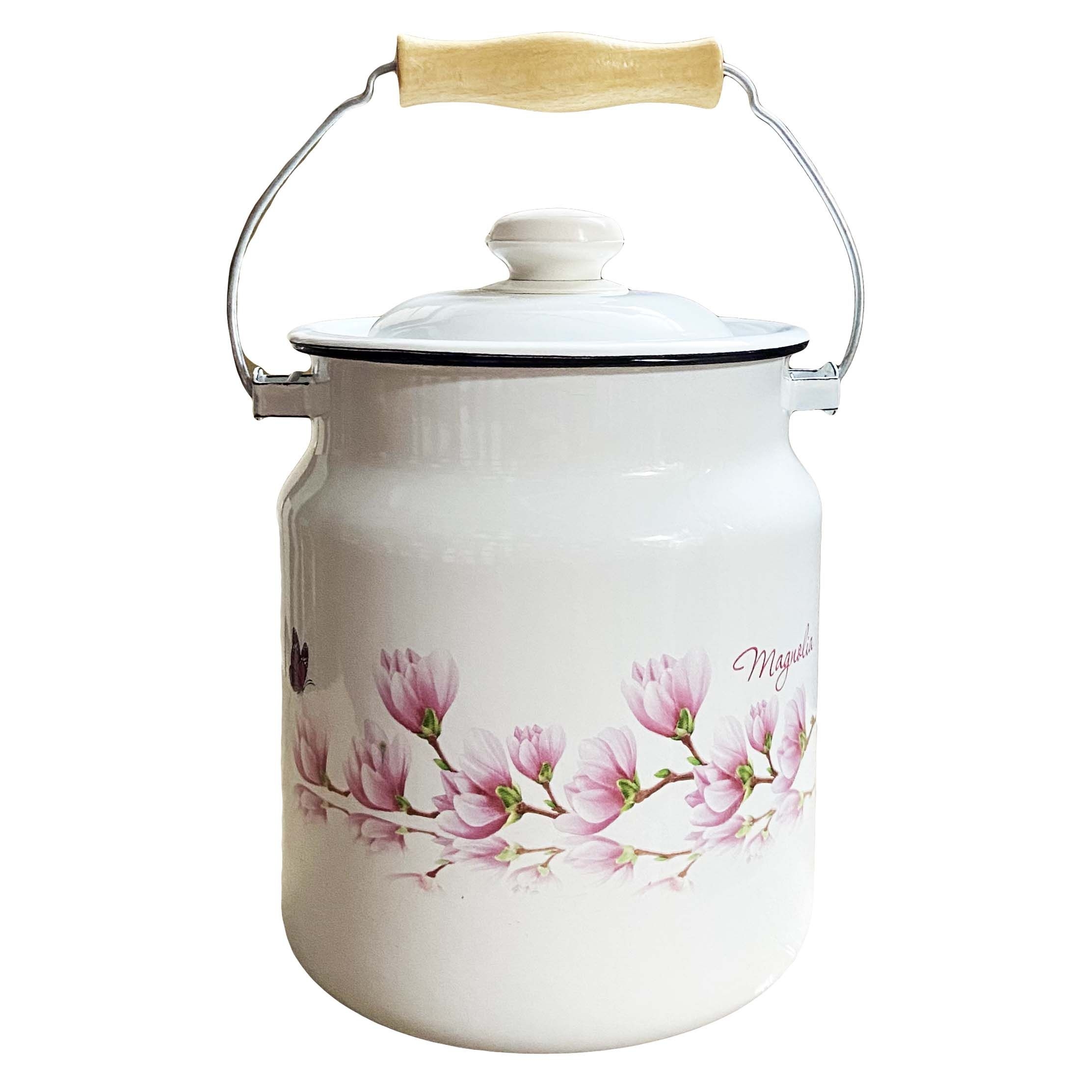 Transportkanne, emailliert, 3,5 L "Magnolie"
