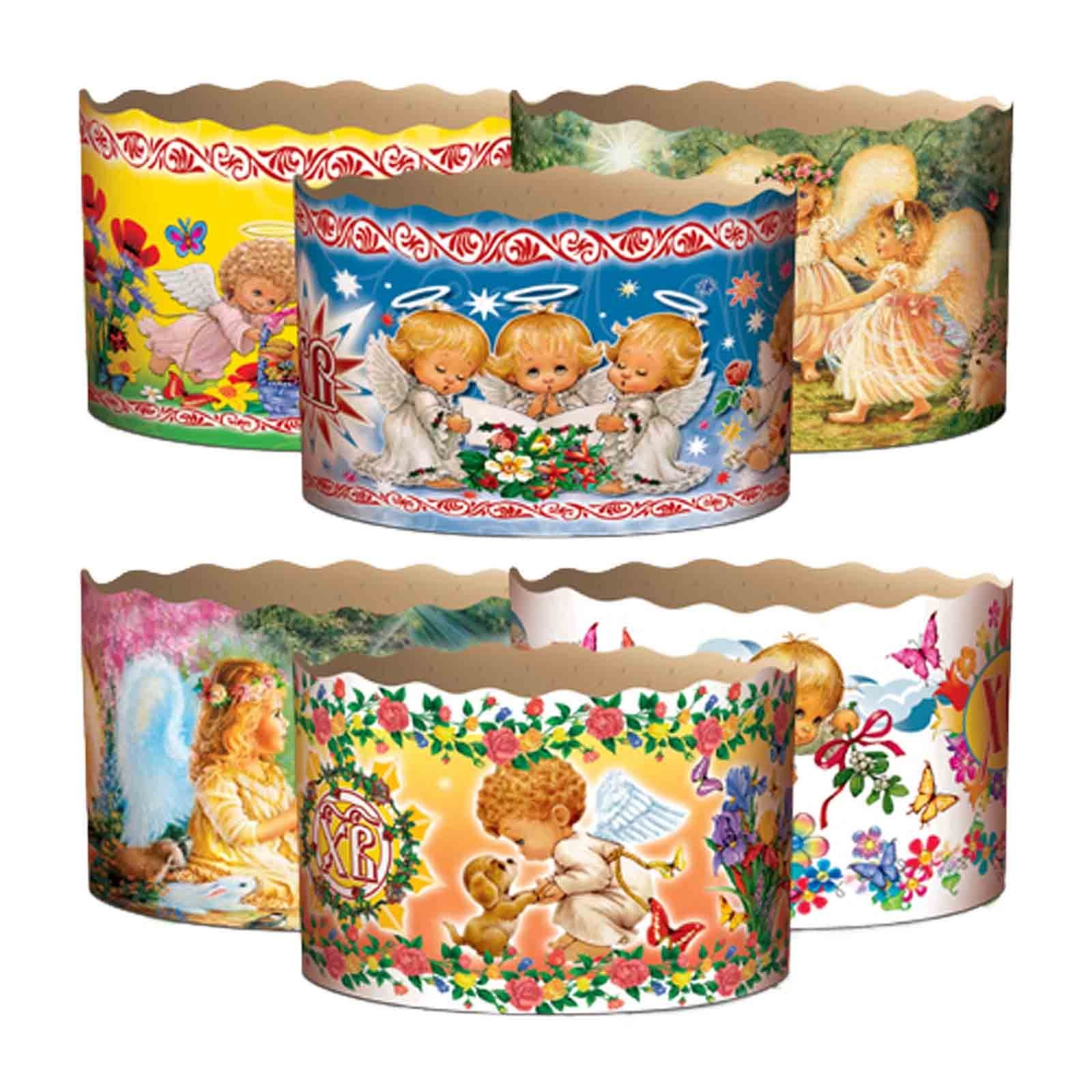 Backform für Osterkuchen "Engel Assorti", 500 g, 130х85 mm