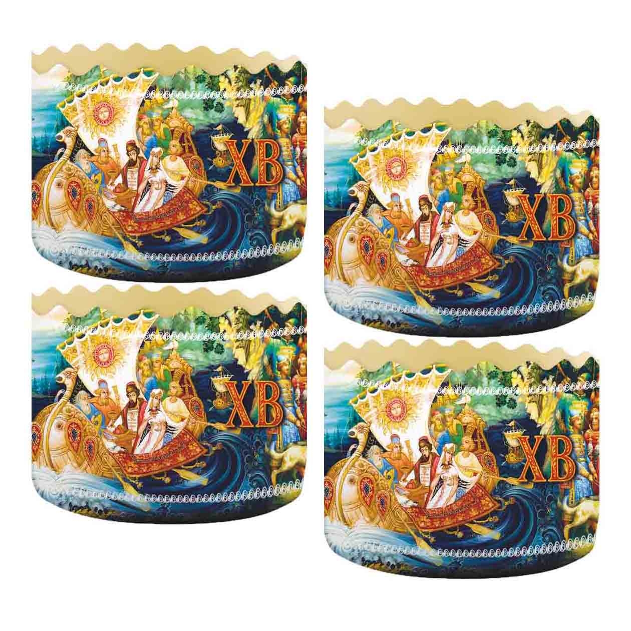 Backform für Osterkuchen "Märchen Palekh", 350 g, 110х85 mm (23)