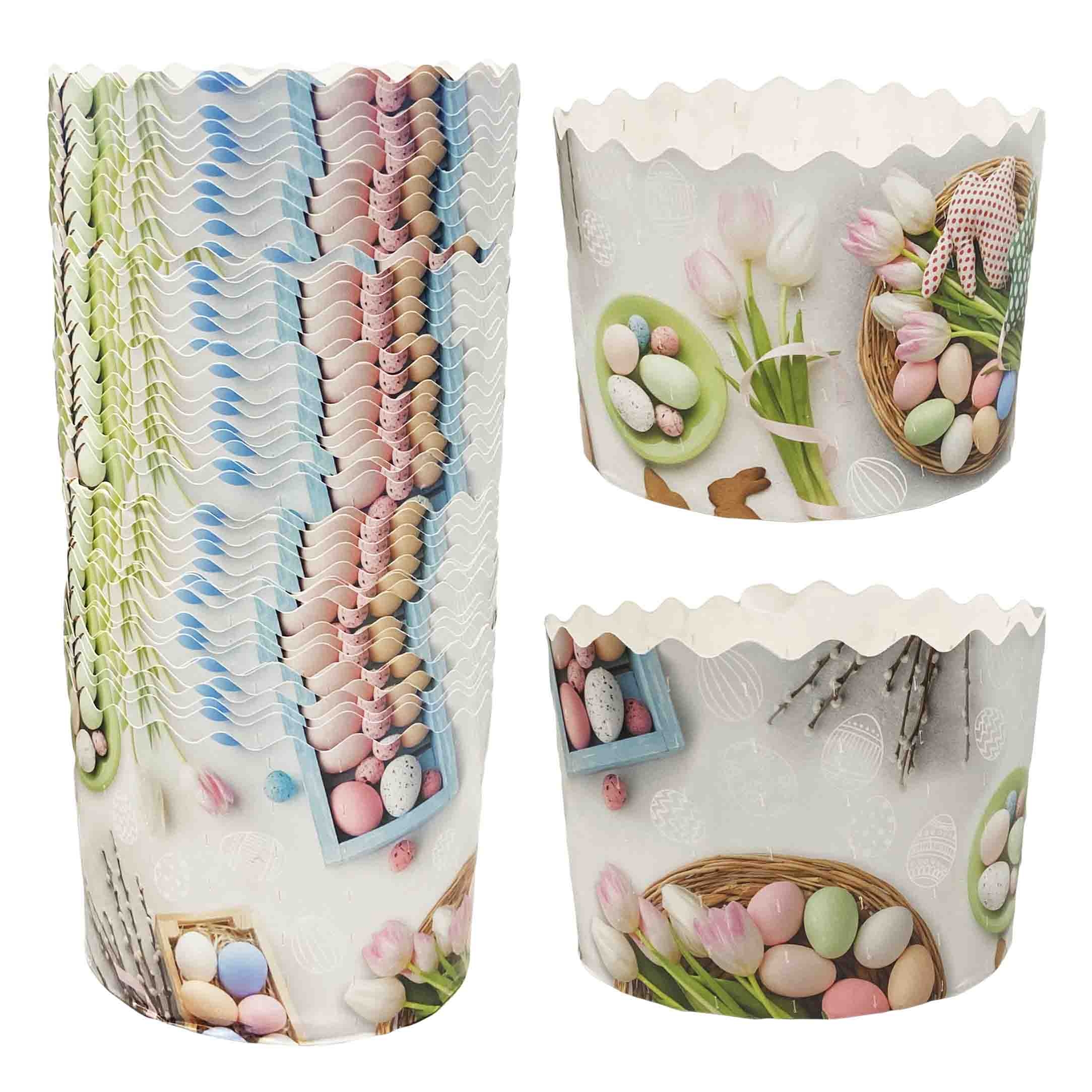 Backform für Osterkuchen "Ostereier und Tulpen", 350 g, 110х85 mm (1)