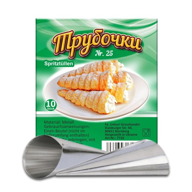 Spritztüllen (Durchmesser 25 mm)