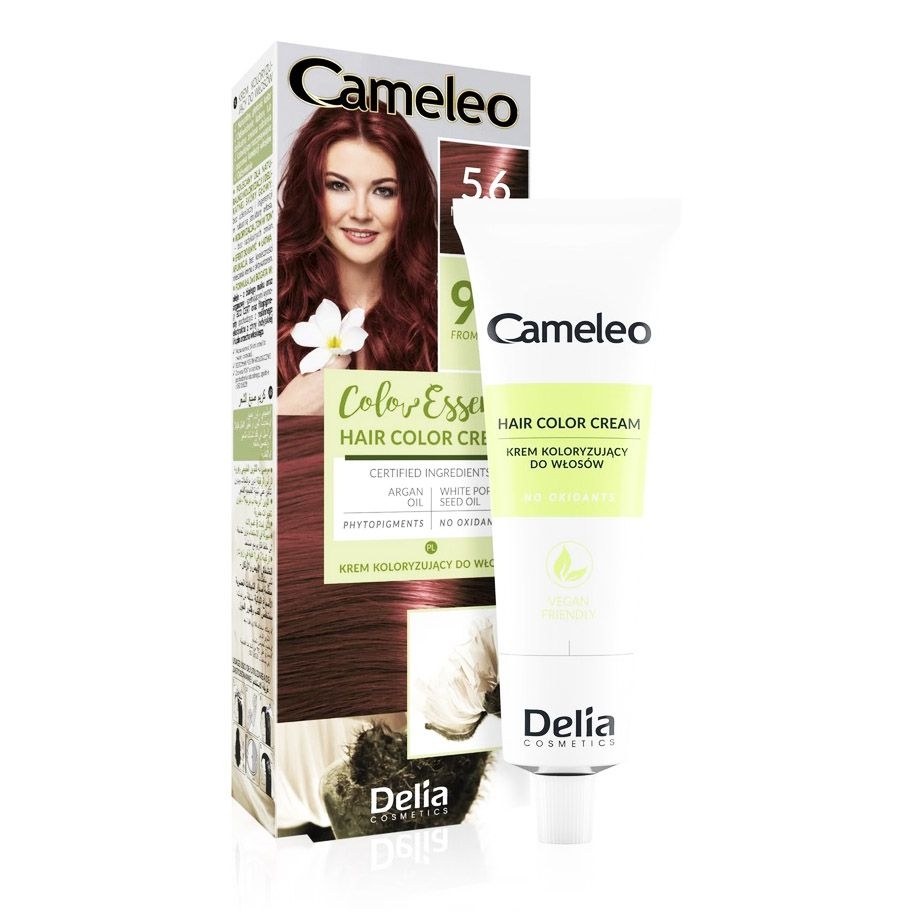"Cameleo" "Color Essence", 5.6 Mahagoni Braun, Natürliches Haarfärbe 2 in 1