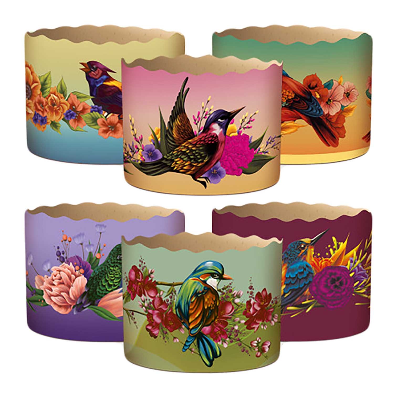 Backform für Osterkuchen, "Vögel", 350 g, 110х85 mm