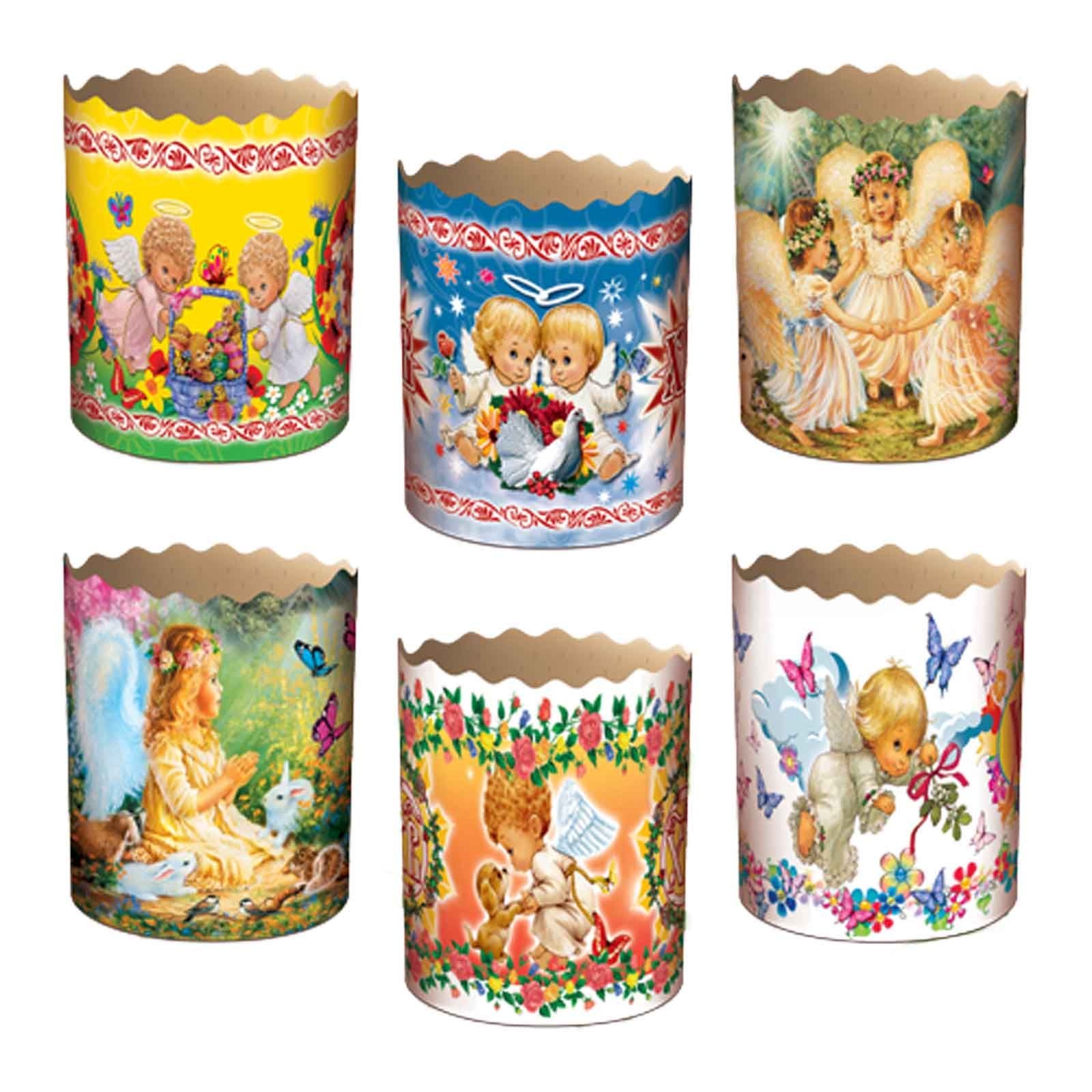 Backform für Osterkuchen "Engel Assorti", 150 g, 70x85 mm