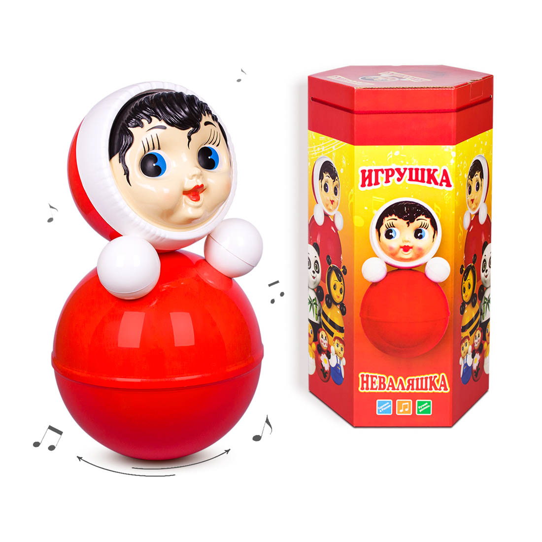 Неваляшка "Девочка" классика, 36 см