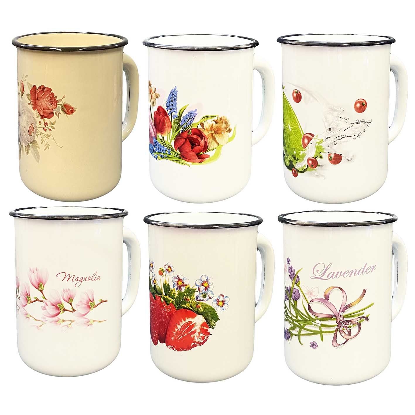 Becher, emailliert Set, 1,5 L