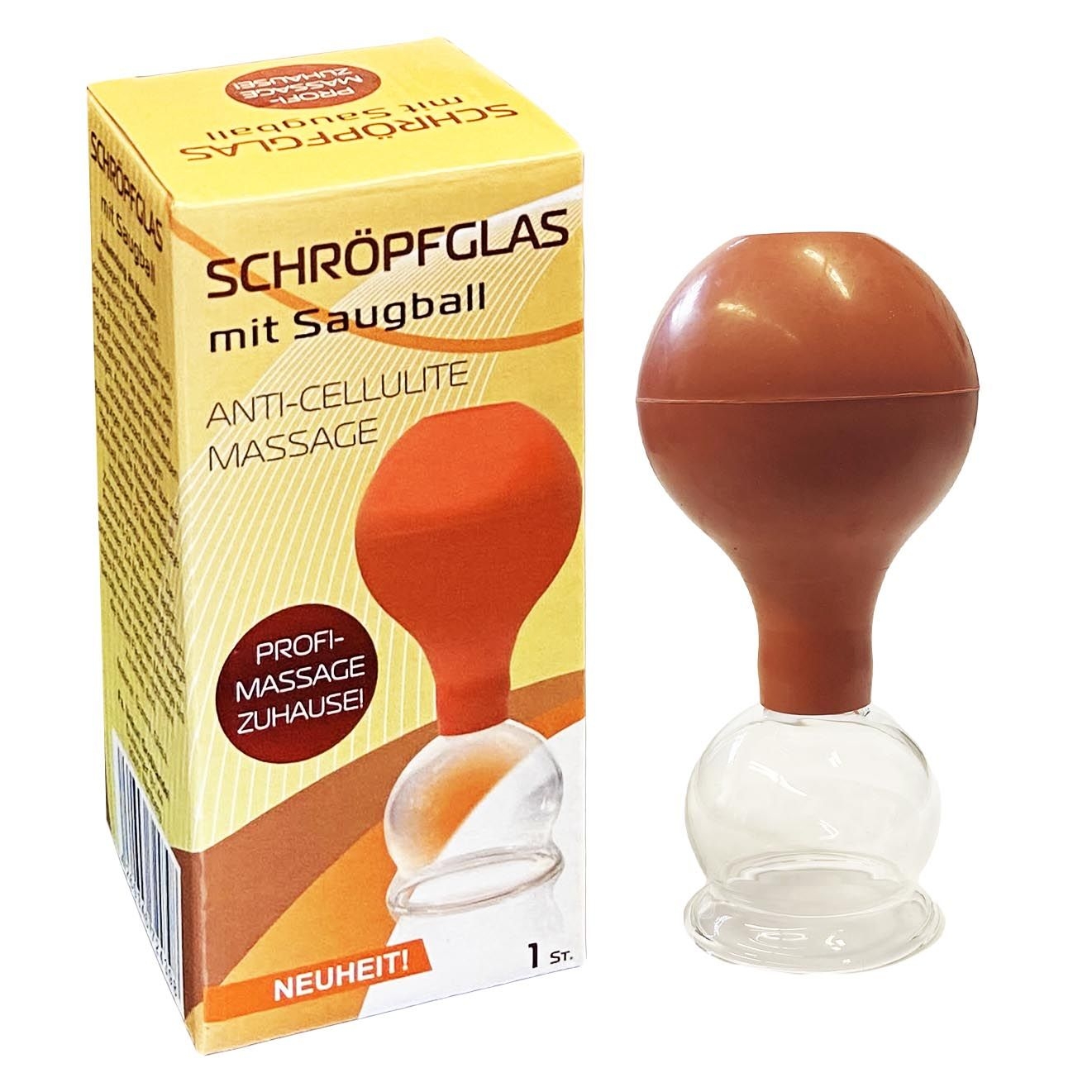 Schröpfglas mit Gummiball Ø 40 mm, 1 St.