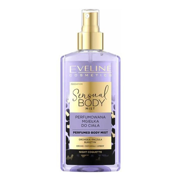 Parfümiertes sinnlich Körperspray "Night Coquette", Orchidee, Patchouli, Amber, 150 ml