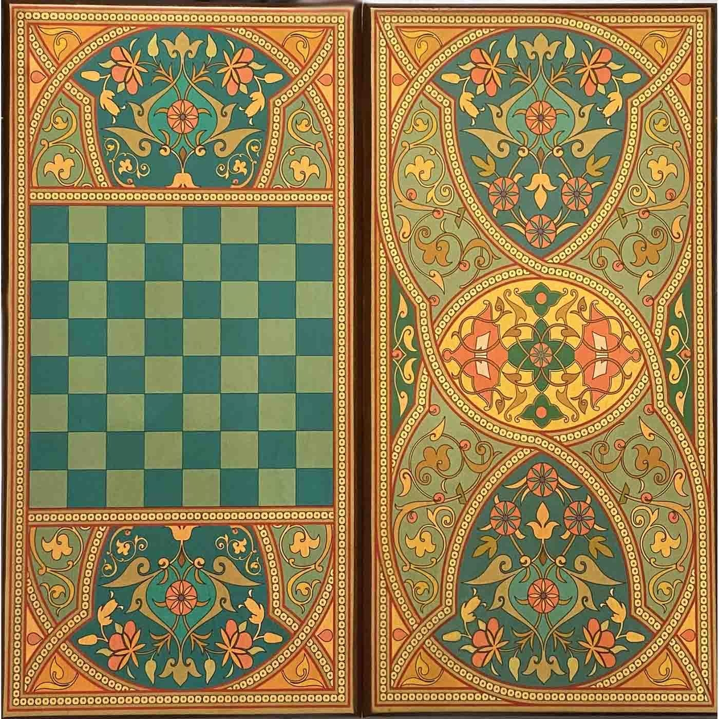 Backgammon "Orientalisch", aus Holz, 600x600 mm