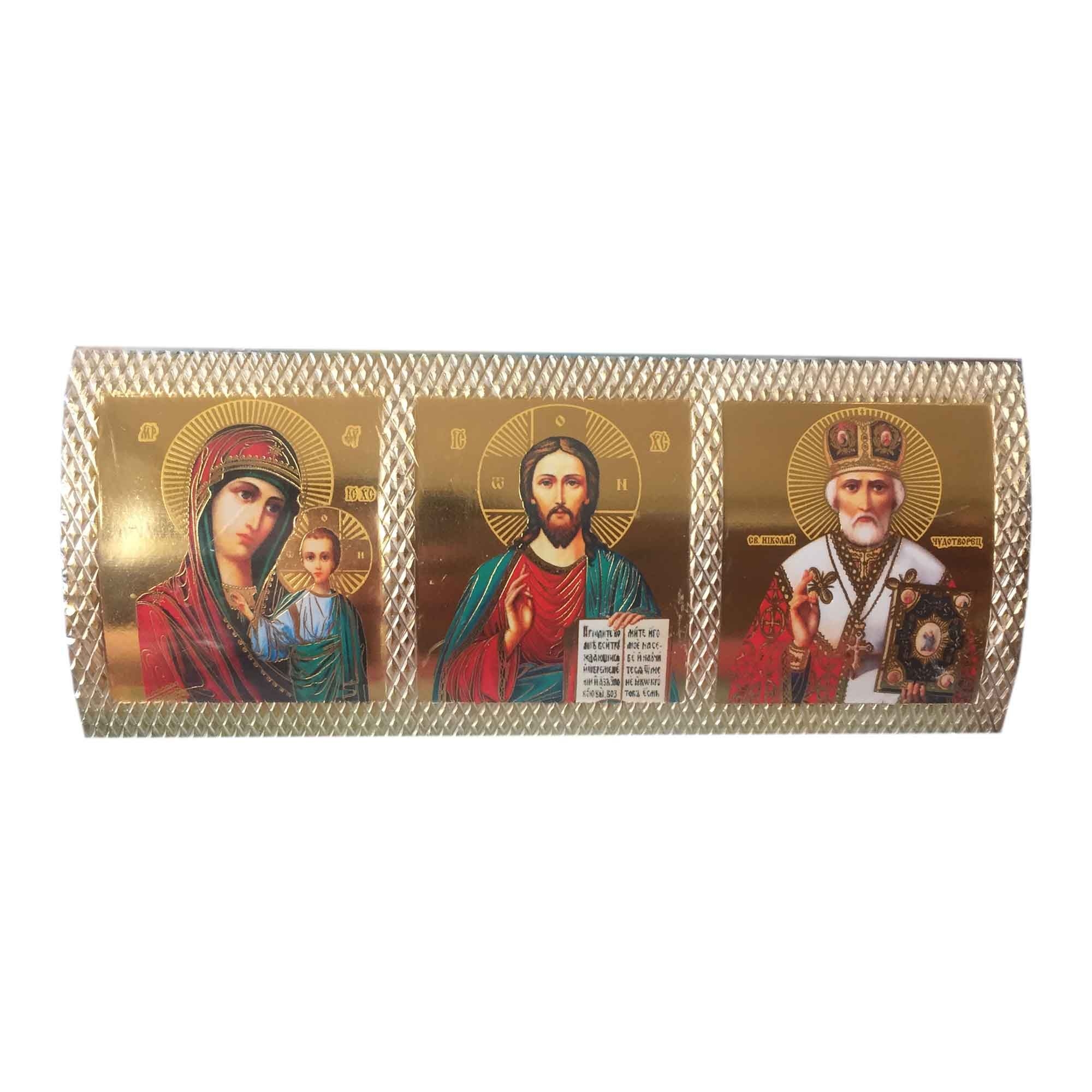 Ikone 3-fach für Auto, gross, 13x5,5 cm