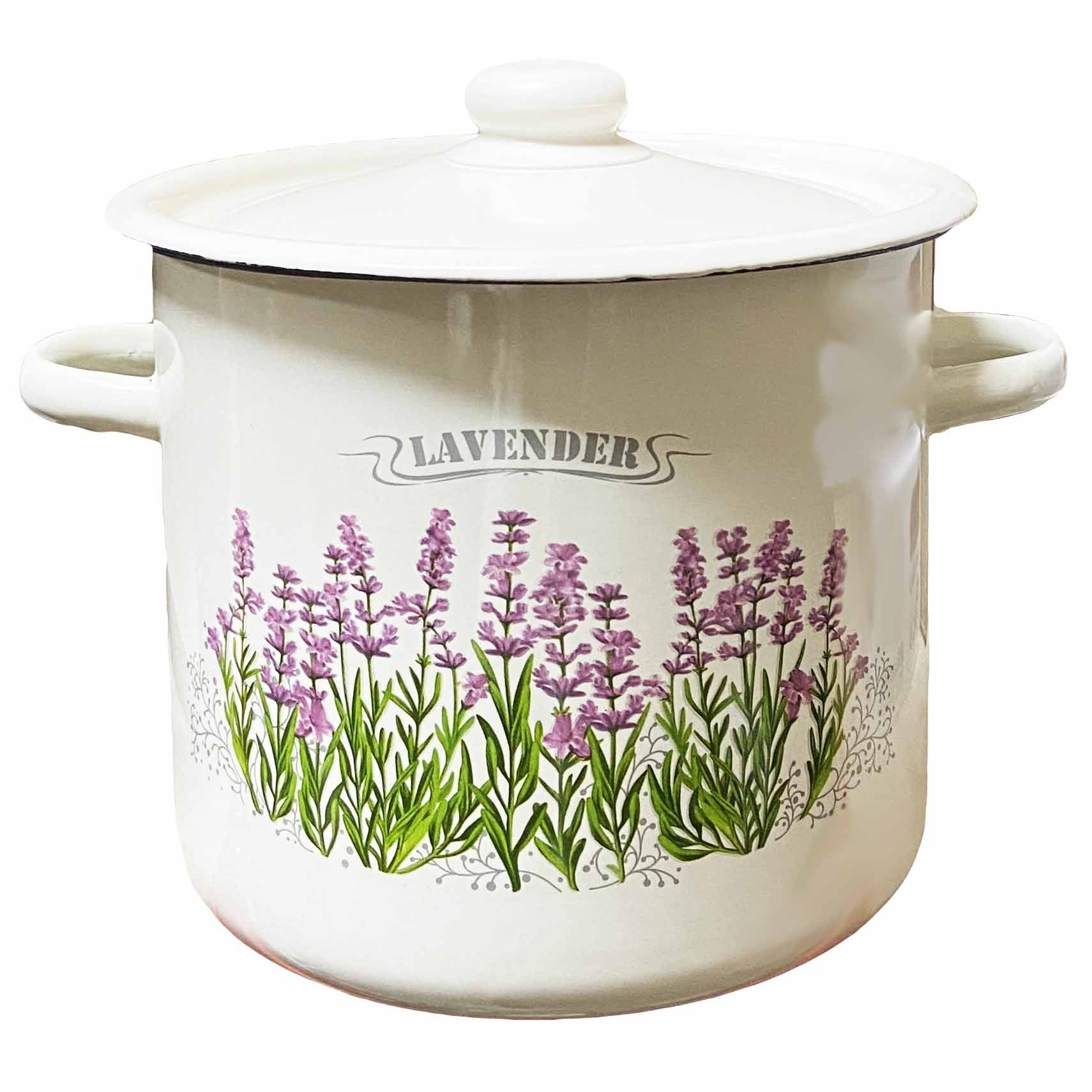 Topf, emailliert "Lavender", 7,0 L