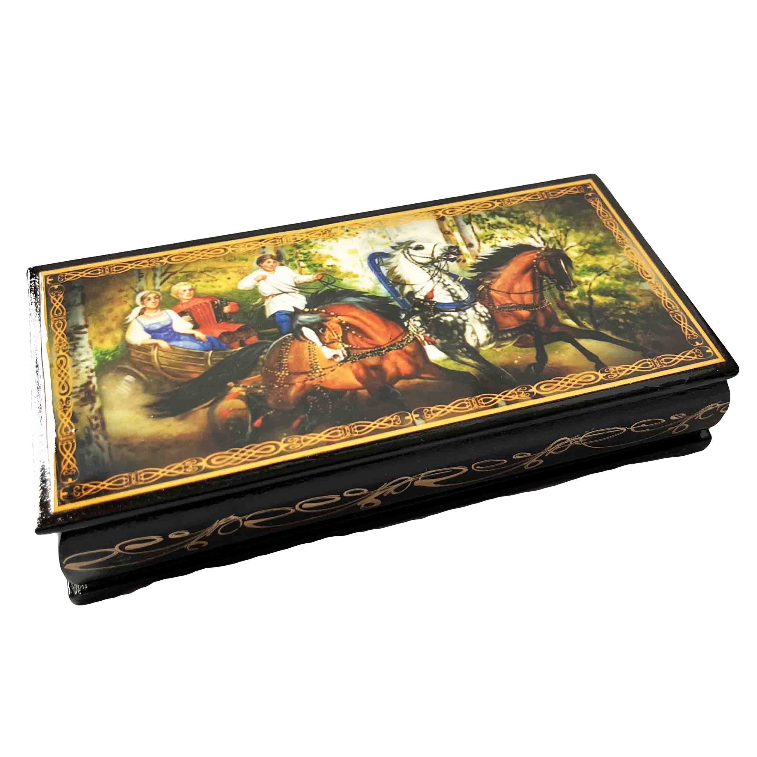 Souvenir Schatulle "Trojka", 17х8х4 cm