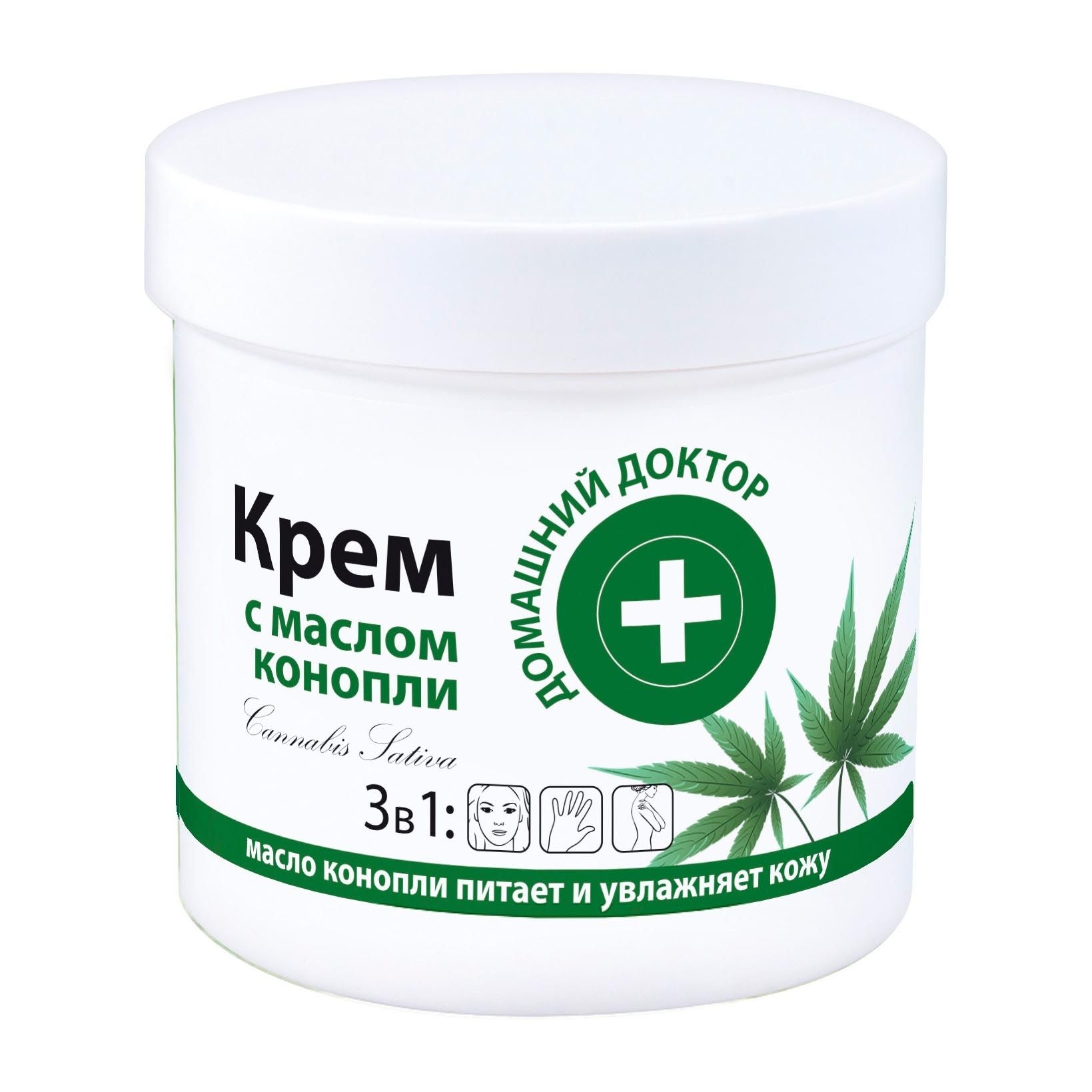 "Domaschnij Doktor" Creme 3 in 1, "Mit Hanföl", 250 ml