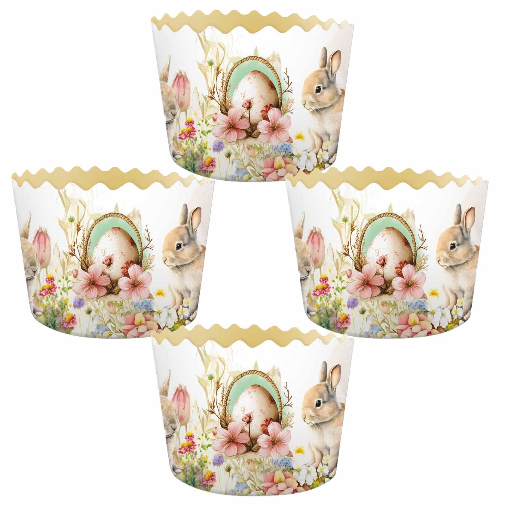 Backform für Osterkuchen "Hasen und Blumen", 250 g, 90х85 mm