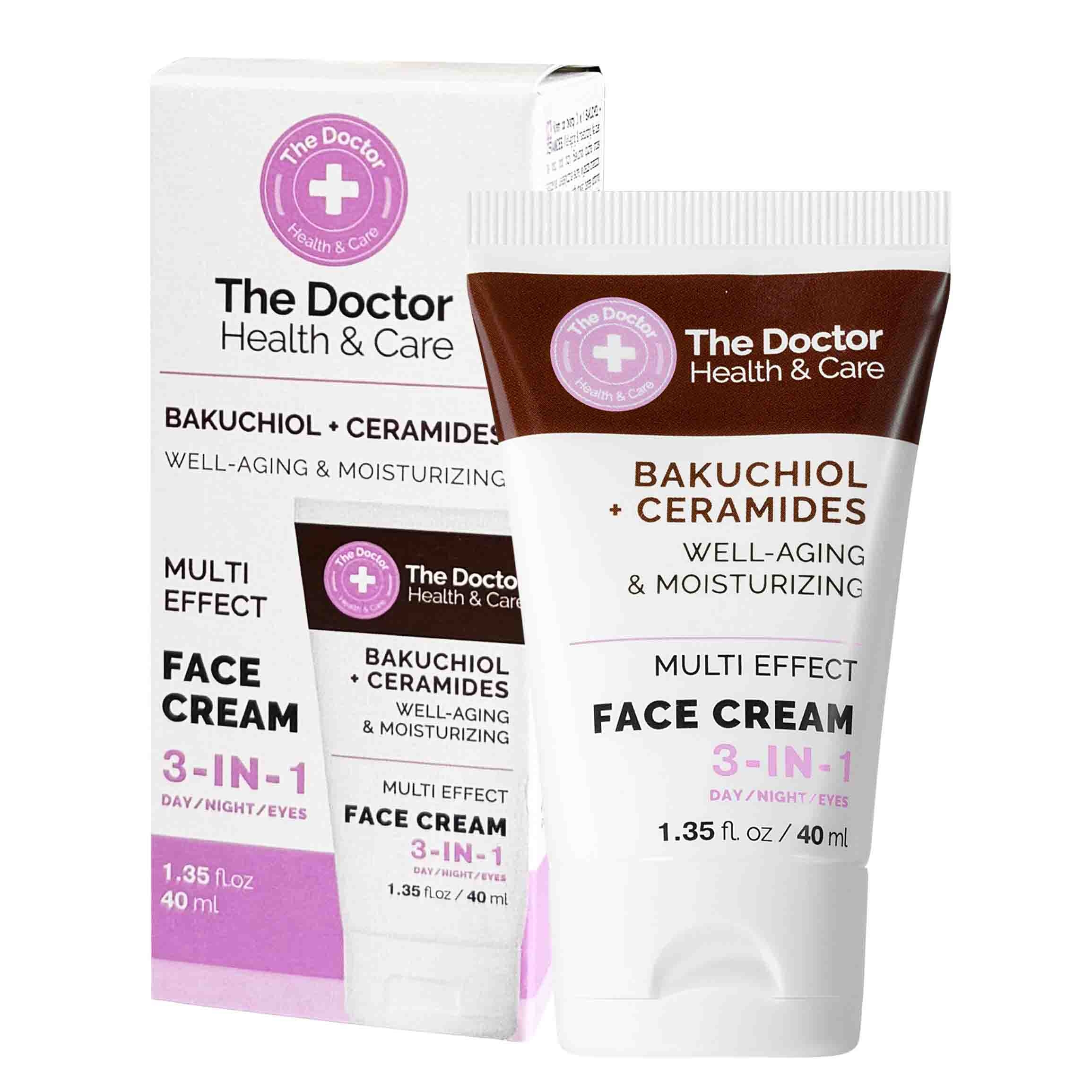 "The Doctor" Gesichtscreme 3-in-1 "Bakuchiol + Ceramide", Verjüngt und spendet Feuchtigkeit, 40 ml
