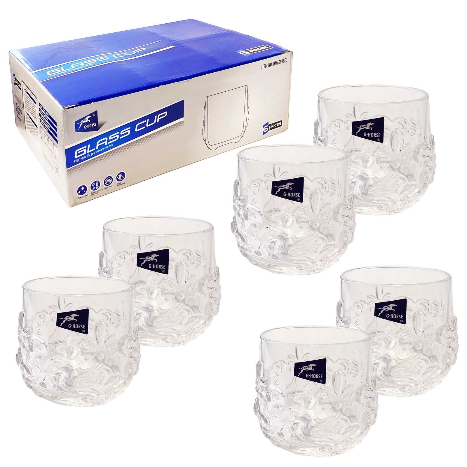 Set aus 6 Gläsern, "Whiskygläser" 300 ml  (BM6019FD)