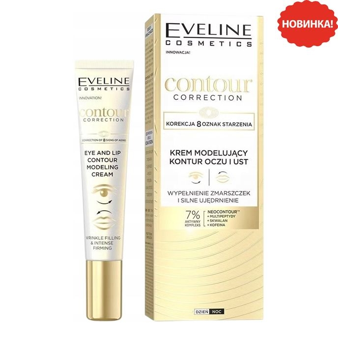Eveline - Augen- und Lippenkonturcreme, 20 ml