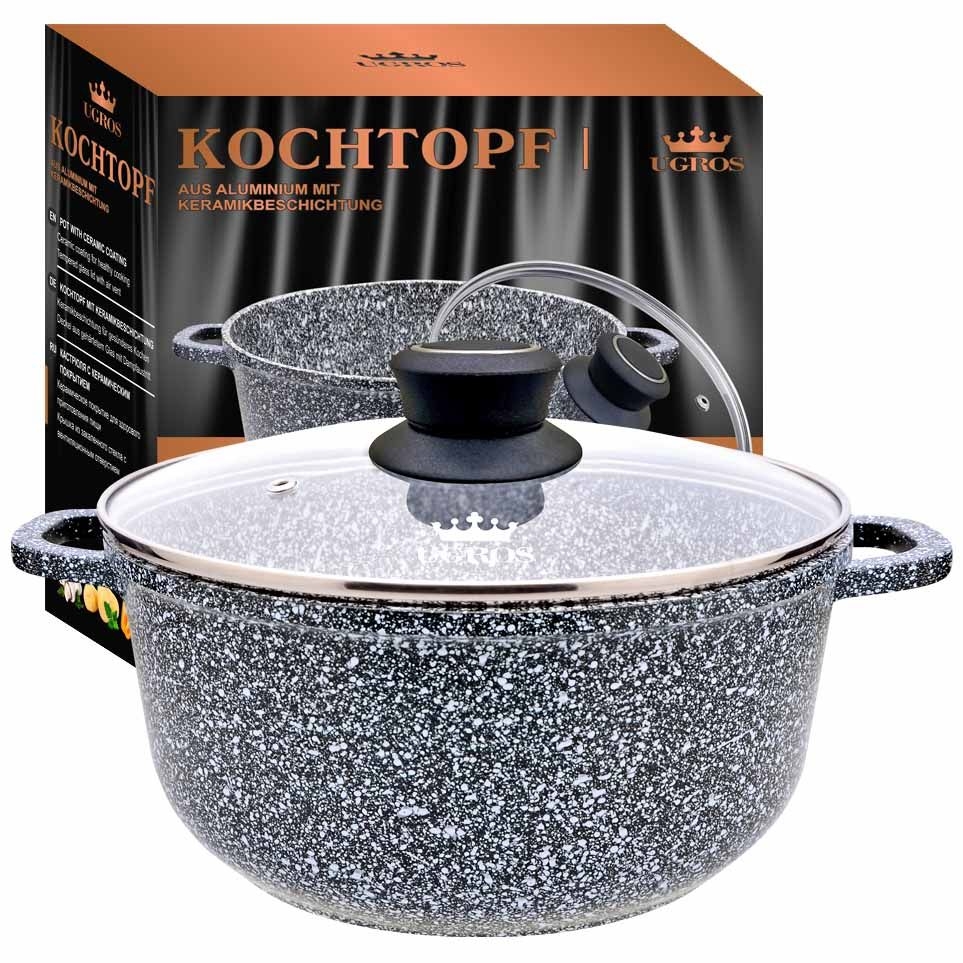 Topf 9,9 L, Ø 32 cm, aus Aluminium mit Keramikbeschichtung