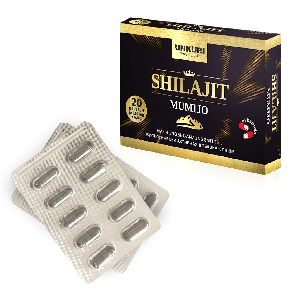 Mumijo "Shilajit", 20 Kapseln in Blister