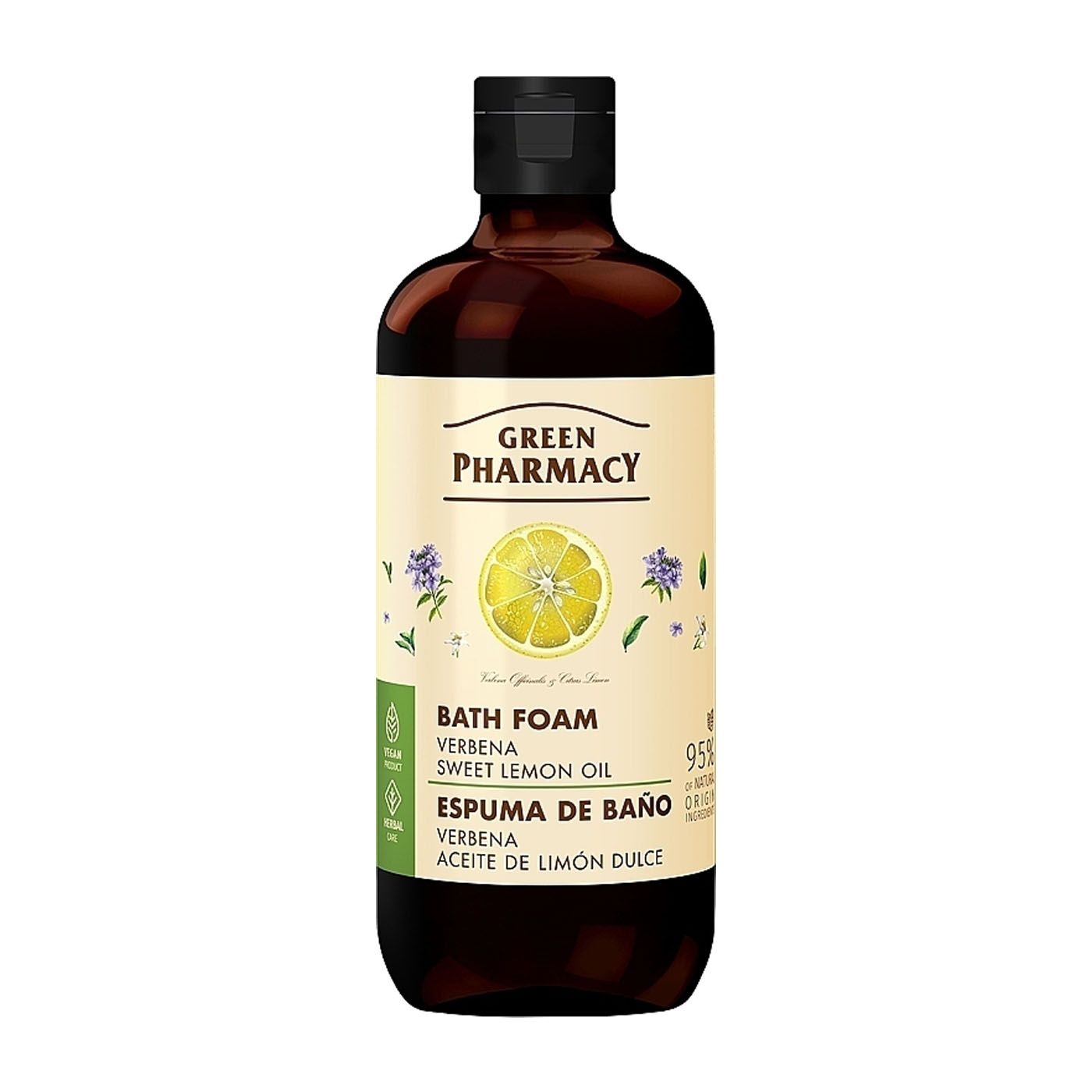 "Green Pharmacy" Badeschaum "Werbena und Zitronen Öl", 500ml