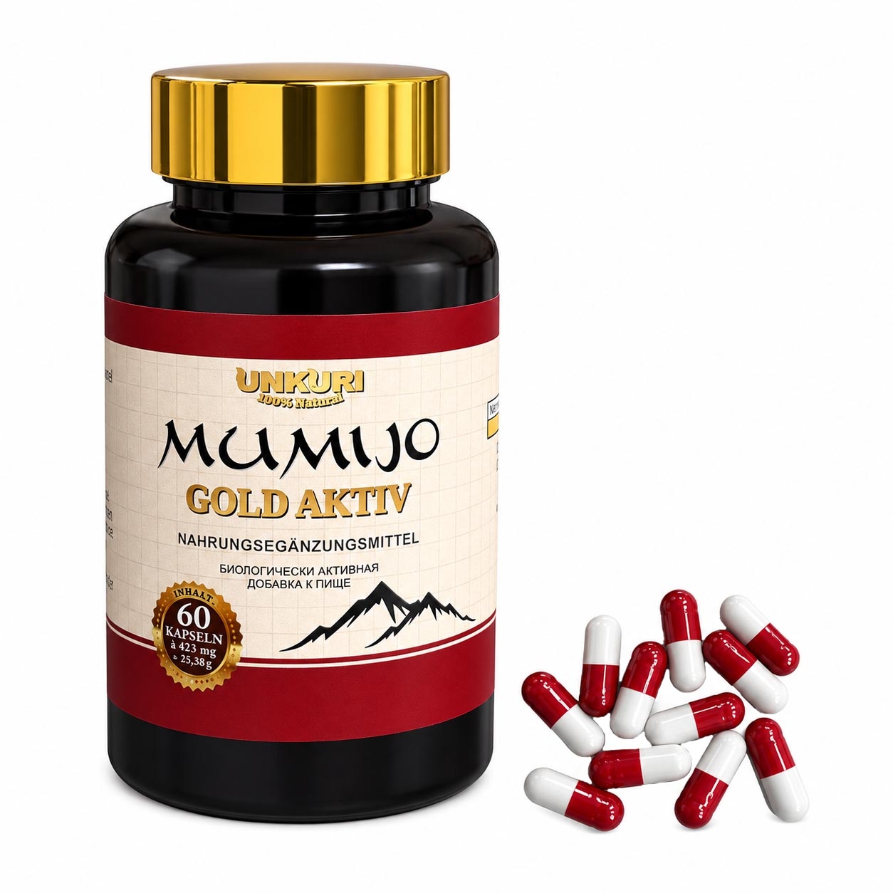 Mumijo "Gold Aktiv", 60 Kapseln in Dose