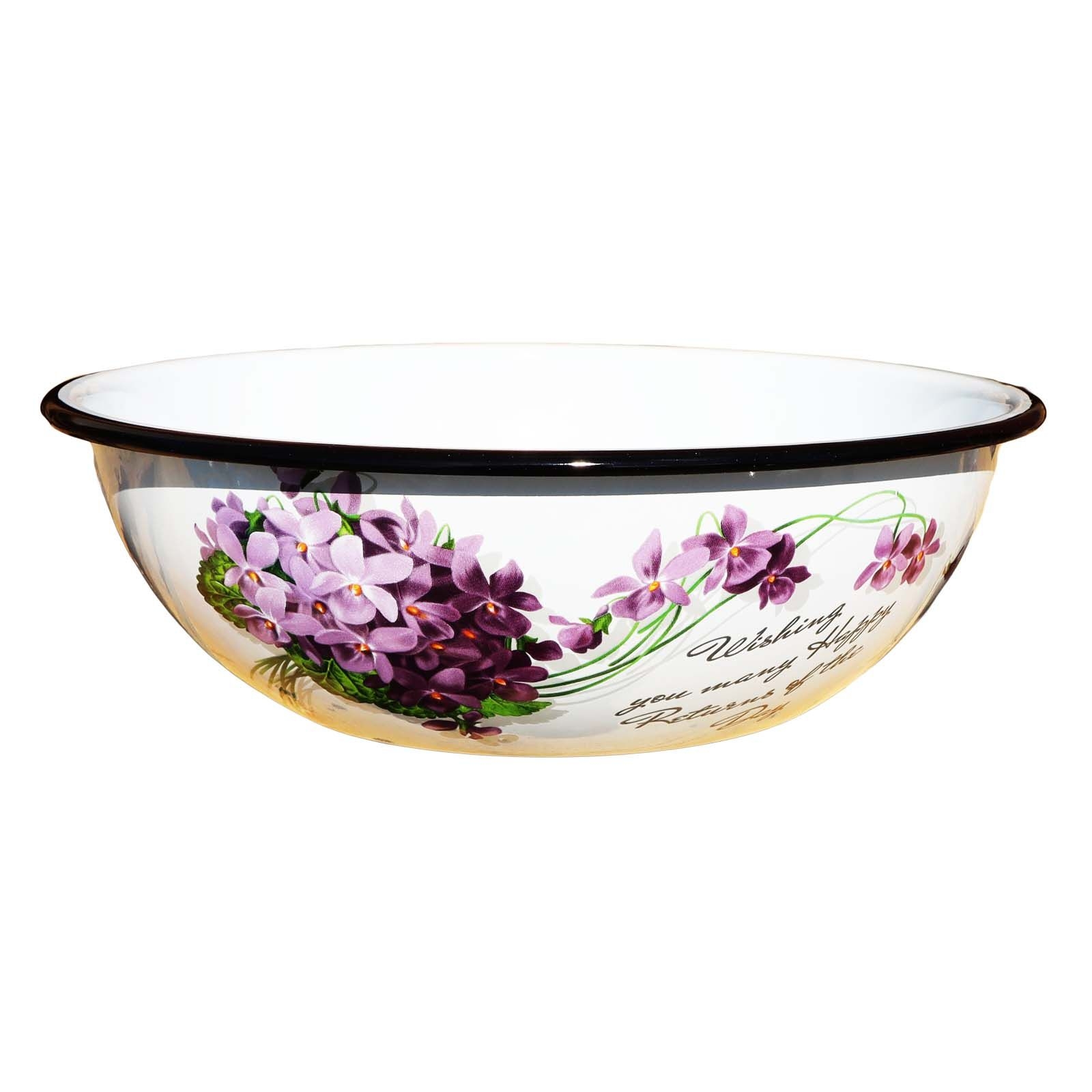 Schüssel emailliert  2,5 L "Viola"