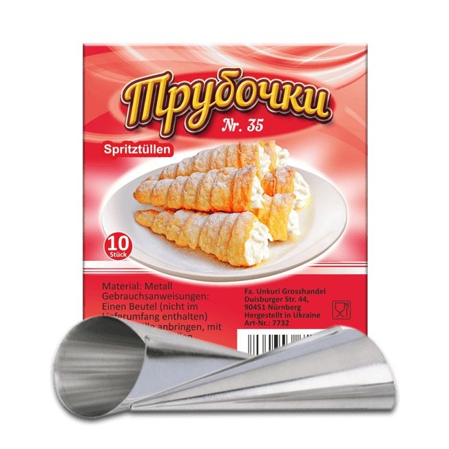 Spritztüllen (Durchmesser 35 mm)