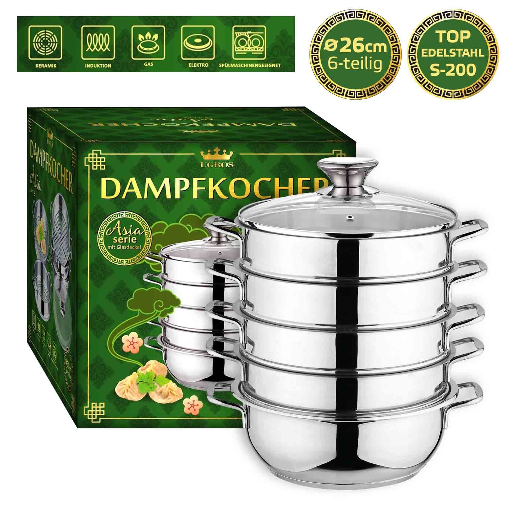 Dampfkocher "Asia" mit Glasdeckel, Ø 26 cm