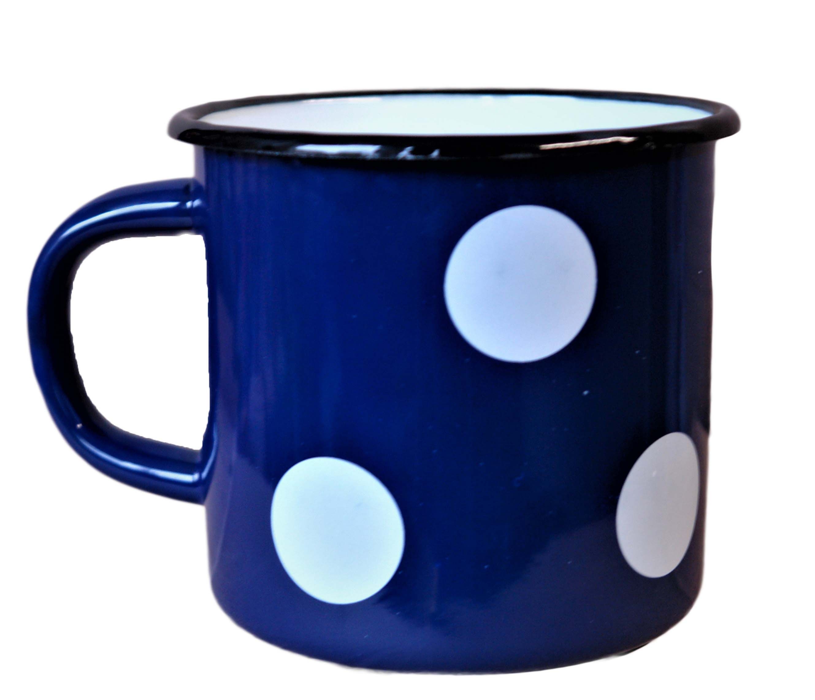 Becher, emailliert "Blau+Goroch", 1,0 L