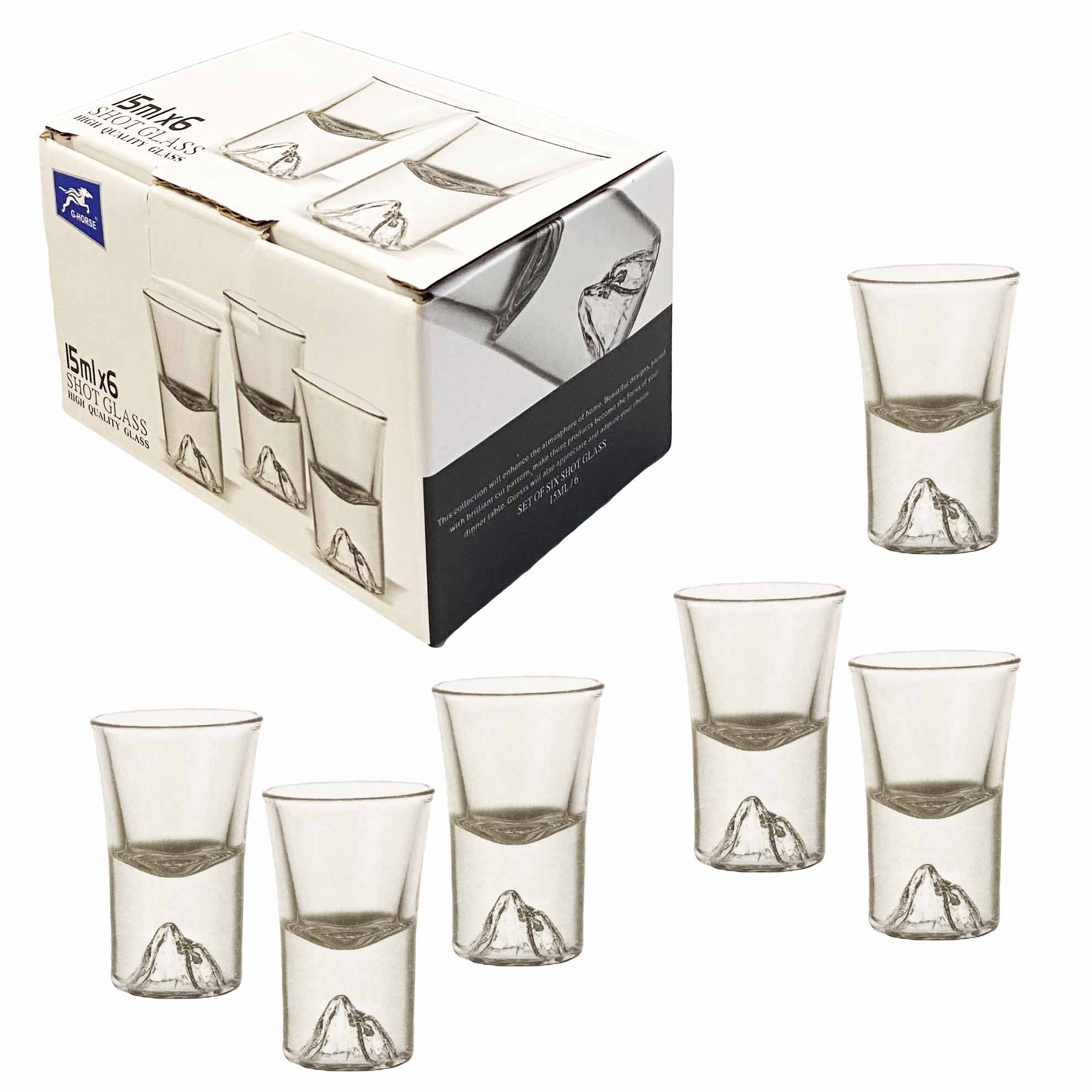 "G-Horse" Wodkagläser-Set aus 6 St., 15 ml (BM2101GS-1)