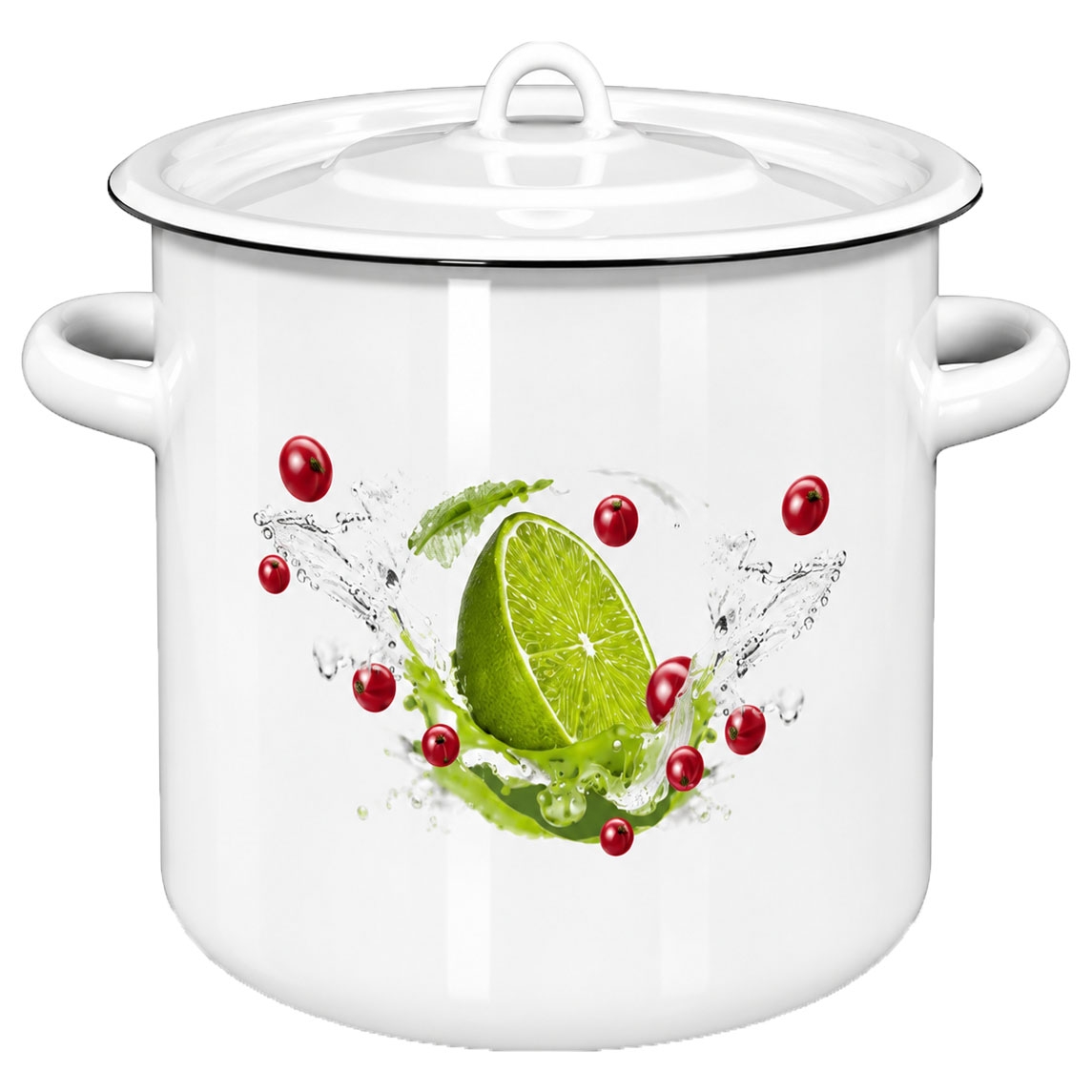 Topf, emailliert "Limette", 7,0 L
