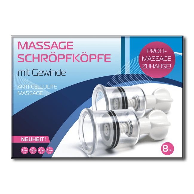 Schröpfköpfe mit Gewinde